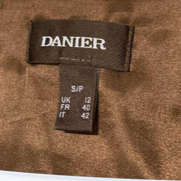 Danier | Women's Brown Leather Jacket Size Small UK12 - Picture 5 of 7